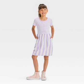 Girls' Short Sleeve Knit Dress - Cat & Jack™