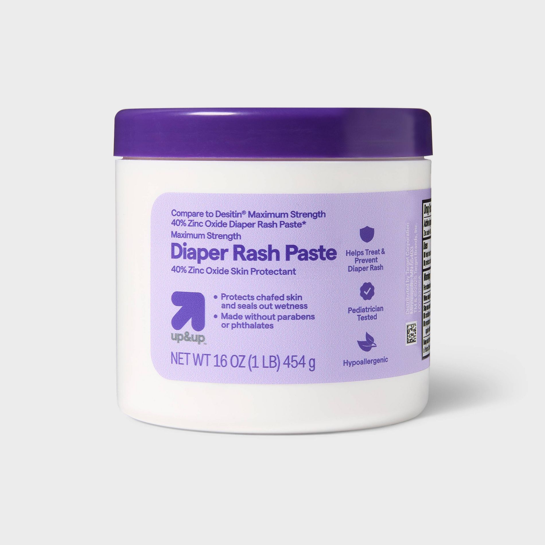 Maximum Strength Diaper Rash Paste - 16oz - up&up™: Contains Zinc Oxide