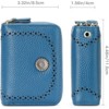 Clotth Fashionable Wallet for Women - RFID Blocking Compact Double Zipper Genuine Leather Card Holder Easy Access Design for Daily Use,Travel - 3 of 4