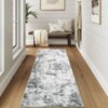 Washable Rug Runners for Hallways Kitchen,Non-Slip Long Abstract Runner with Rubber Backing,Soft Carpet for Bedroom,Bathroom,Entryway - 2 of 4