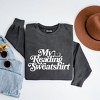 Simply Sage Market Women's Garment Dyed  Graphic Sweatshirt My Reading Sweatshirt - 3 of 3