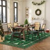 Washable Christmas Rug Xmas Tree Floor Mats with Non-Slip Backing, Kitchen - 2 of 4