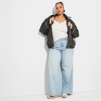 Women's High-Rise Baggy Jeans - Wild Fable™
