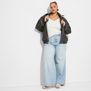 Women's High-Rise Baggy Jeans - Wild Fable™ - 1 of 3
