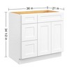 LOVMOR in Plywood Bath Vanity Cabinet with Drawers without Top for Kitchen, Bathroom, Living Room - 4 of 4