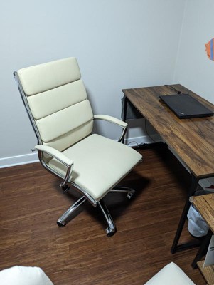 High Back Leather Plus Chair Black - Boss Office Products : Target