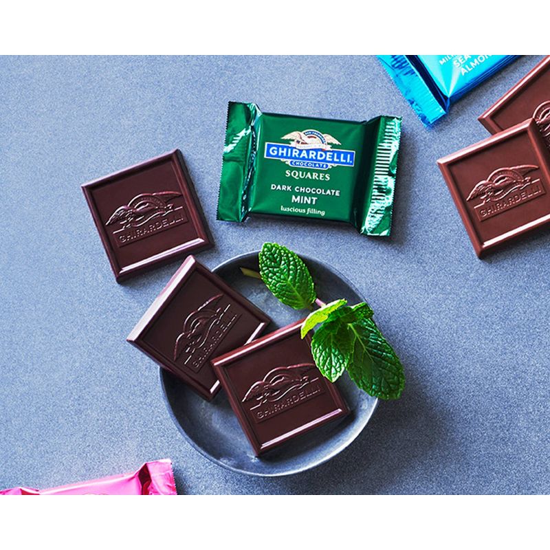 Ghirardelli Dark Chocolate Mint Candy Squares - 6.38oz, 5 of 8