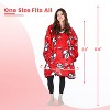 Tirrinia Wearable Blanket Oversized Hoodie for Adults, Patterns Sweatshirt Blanket, as Warm & Funny Gifts for Men Women Girlfriend - 4 of 4