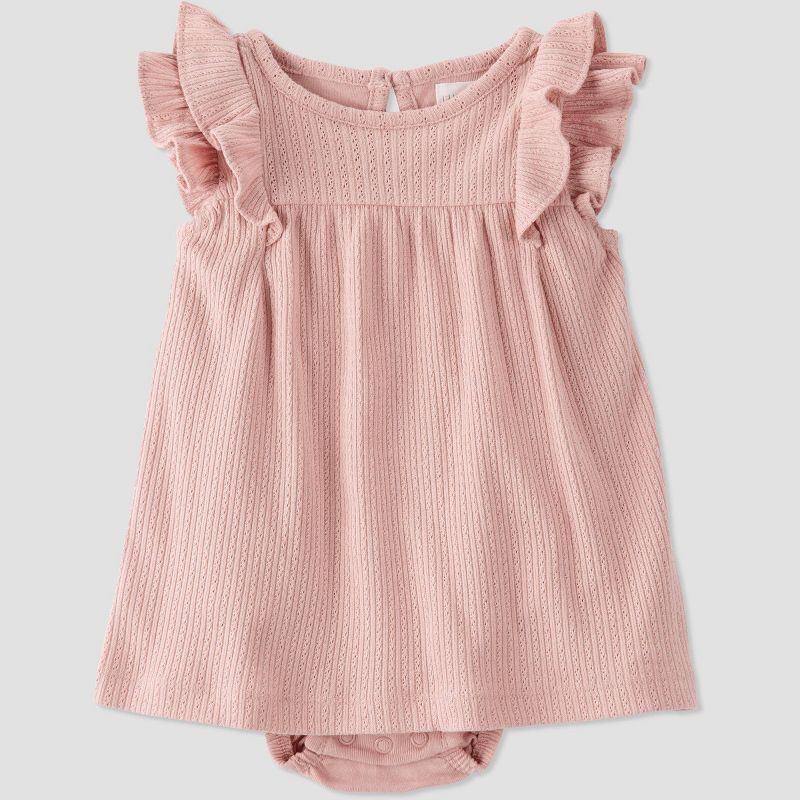 Little Planet by Carter's Organic Baby Girls' Bodysuit - Pink, 1 of 5
