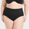 Women's Seamless High Waisted Rise Briefs - Auden™ Black 1X