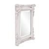 Howard Elliott Edwin White Wood Framed Wall Mirror: Modern Rectangle, No Assembly, Polyurethane, 23x19" - 3 of 4