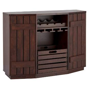 Candy Plank Inspired Dining Buffet with Removable Crate Vintage Walnut - HOMES: Inside + Out