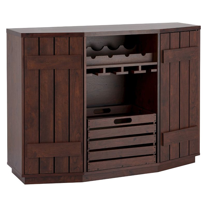 Candy Plank Inspired Dining Buffet with Removable Crate Vintage Walnut - HOMES: Inside + Out, 1 of 9