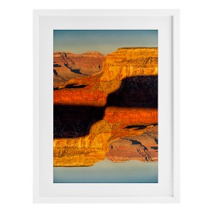 Stupell Industries Surreal Canyon Reflection Framed Print Under Glass - 1 of 4