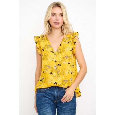 WEST K Women's Cherie Ruffle Sleeve Blouse