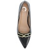 Journee Collection Womens Rumi Kitten Heel Loafer Pointed Toe Pumps - 4 of 4