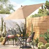 6' Square Outdoor Patio Market Umbrella with Black Pole - Threshold™ - 2 of 4
