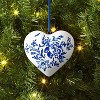 Christmas Delft Blue Heart Ornament - Wondershop™ - 2 of 3