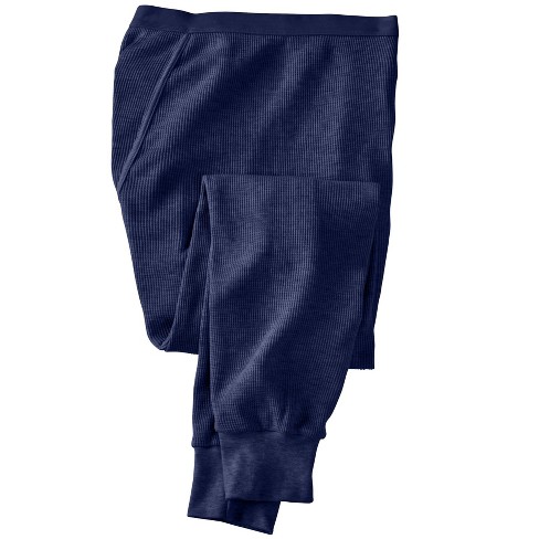 Kingsize Men's Big & Tall Heavyweight Thermal Waffle Pants - Tall - Xl,  Navy Blue : Target