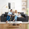 Homdox 110" 3-Seat Cloud Sofa Bed w/Deep Seat & Non Slip Base, L-Shape Chaise for Living Room, No Assembly, - 2 of 4