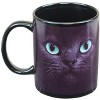 Just Funky Black Cat With Green Eyes 11oz Coffee Mug - 2 of 2