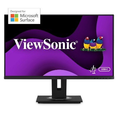 ViewSonic VG275 27 Inch IPS 1080p Monitor Designed for Surface with advanced ergonomics, 60W USB C, HDMI and DisplayPort inputs for Home and Office