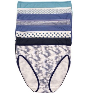 Felina Cotton Modal Hi Cut Panties - Sexy Lingerie Panties for Women - Underwear for Women 8-Pack - 1 of 3