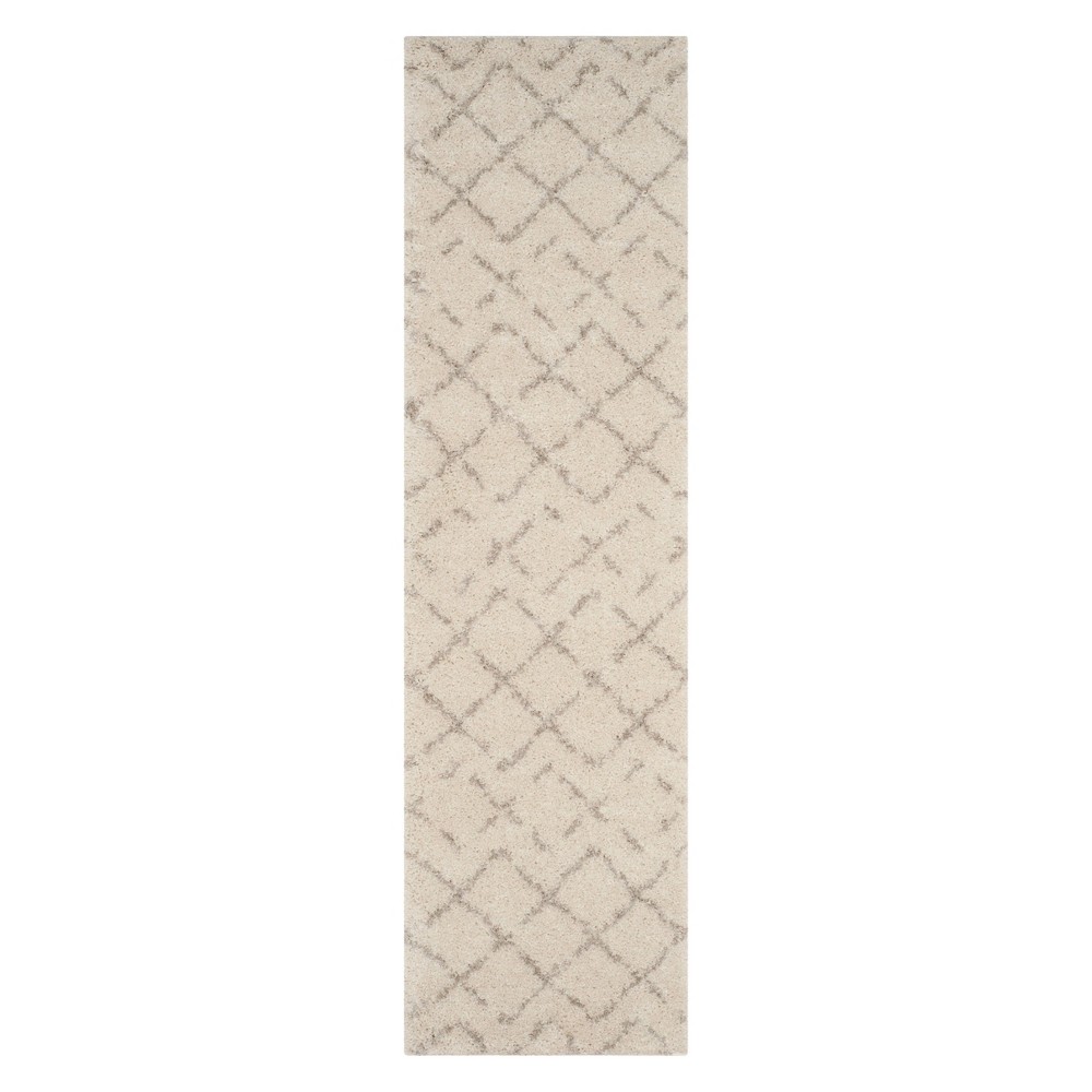  Runner Crosshatch Ivory/Beige