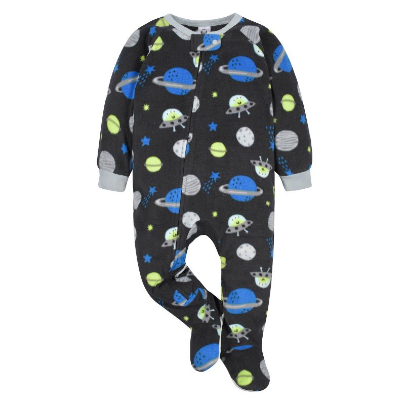 Gerber Infant and Toddler Boys' Fleece Footed Pajamas, 2-Pack, 2 of 10
