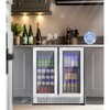 RLPI 30 in. Dual Zone Built-In/Freestanding Cooler, 60 Wine Bottles and 130 Cans, Stainless Steel with RGB LED - 3 of 3