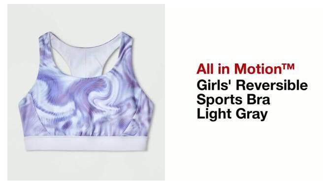 Girls' Reversible Sports Bra - All In Motion™, 2 of 4, play video