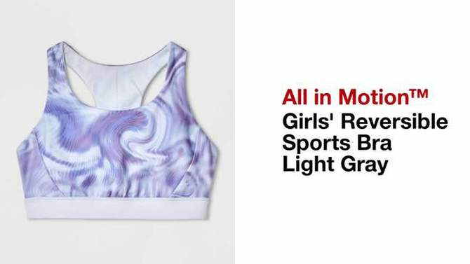 Girls' Reversible Sports Bra - All In Motion™, 2 of 4, play video