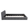 Queen Size Platform Bed Frame with Fabric Upholstered Headboard and Wooden Slats Support, Fully Upholstered Foundation - 4 of 4