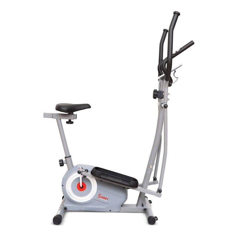 Sunny Health &#38; Fitness Essential Interactive Series Seated Elliptical Machine - Gray, 1 of 16
