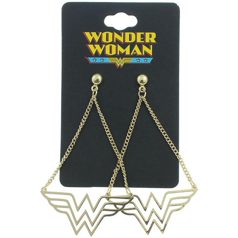DC Comics Wonder Woman Dangle Earrings, 2 of 4
