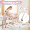 Safstar Baby Diaper Changing Table Folding Newborn Nursery Organizer W/Water Basin Wheel - 3 of 4
