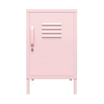 Cache Metal Locker End Table Bashful Pink - Novogratz