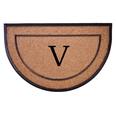 Calloway Mills 106573048V The General Monogram Doormat 30 In. x 48 In. Letter V