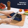 Aoibox Professional Electric Knife Sharpener for Home, 2-Stage Quick Sharpening & Polishing, 100V-240V Global Voltage, Blue - 4 of 4