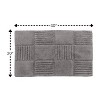 Knightsbridge Chakkar Board 220 GSF Non Skid Back Bath Rug 20 x 30 - Silver - 2 of 3