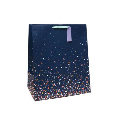 Unisex Gold Metallic Stars Large Gift Bag Birthday Wrapping Paper Present Party