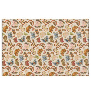 Sewzinski Magic Moths Outdoor Rug - Deny Designs - 1 of 4