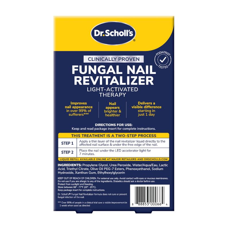 Dr. Scholl&#39;s Fungal Nail Treatment and Revitalizer, LED Light Therapy - 0.33 fl oz, 4 of 12
