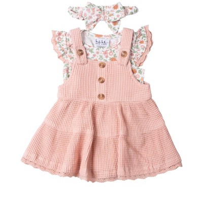 Image of Nicole Miller Newborn Girl 3-Piece Jumper Set
