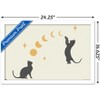 Trends International Episodic Drawing - Cat And Moon 1 Framed Wall Poster Prints - 3 of 4