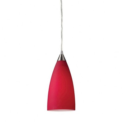Elk Home Vesta 1 - Light Pendant in  Satin Nickel