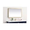 Elegant Lighting Pier 24x30 inch LED Mirror with Adjustable Color Temperature 3000K/4200K/6400K in Brass - 4 of 4