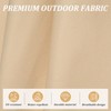 Kumasinova Rectangular Patio Umbrella with 8-Rib Frame,Outdoor Umbrella with Crank Lift&Tilt,Beach Umbrella for Pool&Resorts,Patio Market Umbrella - 3 of 4