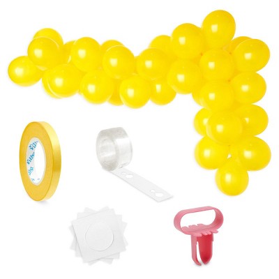 Sparkle and Bash 104 Piece Yellow Balloons Arch Garland Kit for Sunflower Theme Birthday, DIY Party Decorations