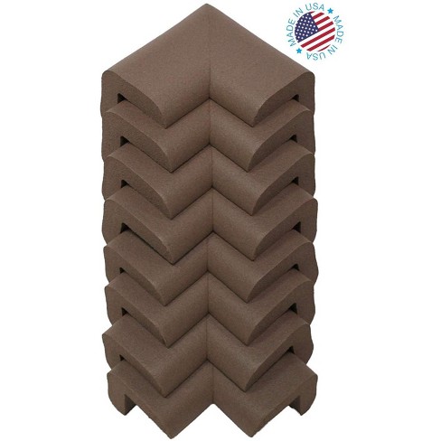 KidKusion Child Safety Corner Cushion - Brown Foam, Adhesive Tape - Prevent  Injuries on Tables, Countertops, Fireplace Hearths - Pack of 4 in the Child  Safety Accessories department at